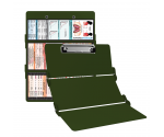 WhiteCoat Clipboard® Trifold - Army Green Respiratory Therapy Edition